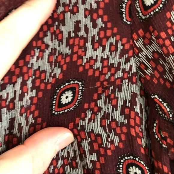 100% Silk Cinq á Sept Jasmine Floral Ruffle Fringe Dress - Picture 14 of 14